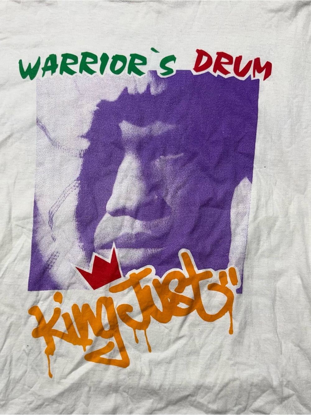Vintage NOS King Just Wu-Tang Affiliate Rap Tee NYC Hip Hop Shirt Size L Rare 90